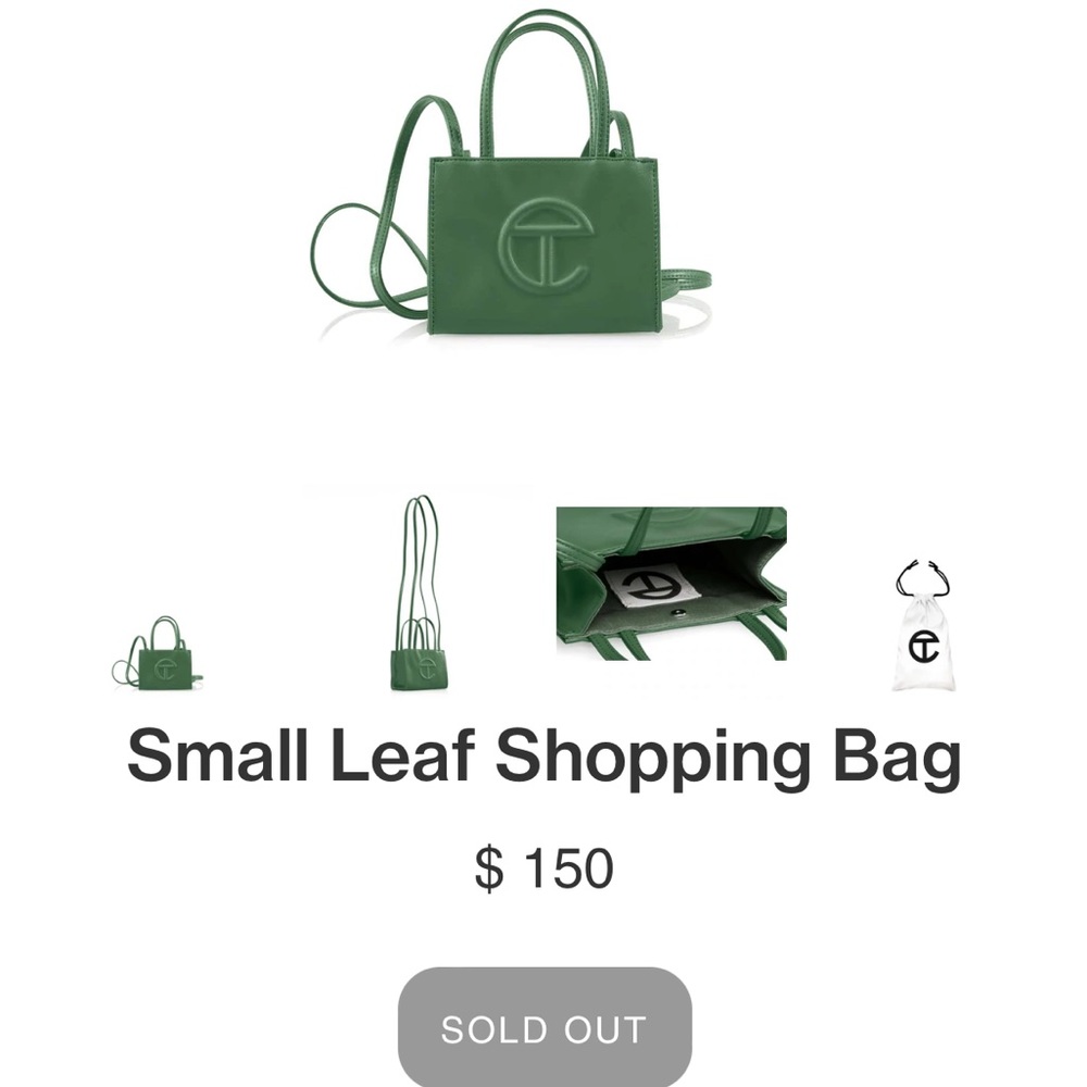 SOLD…..BRAND NEW SMALL LEAF TELFAR BAG